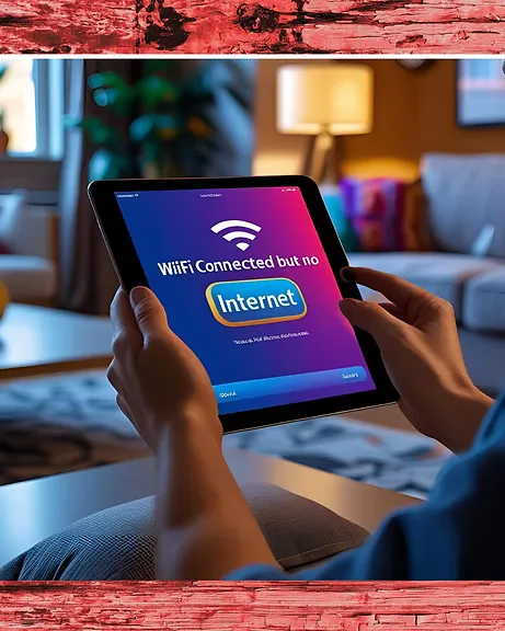 WiFi connected but no internet troubleshooting on a laptop