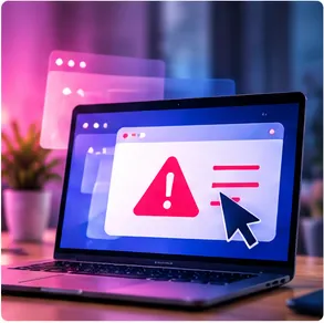 Scam and suspicious pop-up assistance